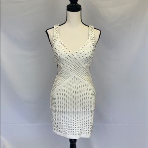 White and gold Dress